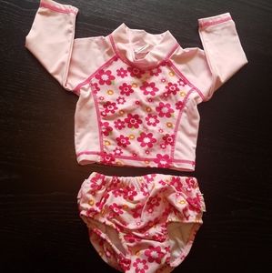 Two piece baby swim suit